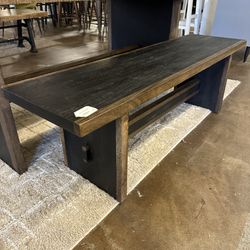 Retro Walnut Dining Bench