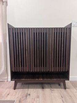 Slatted Cabinet - Mid-century Modern Style