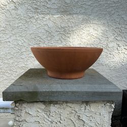 Two Shallow Terracotta Bowl Pots