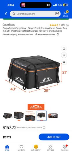 Rooftop cargo bag