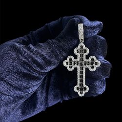 SS925 Iced Out Cross Pendant (Pendant Only)