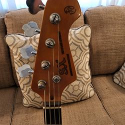 Sx Vintage Series P-Bass Guitar with stand