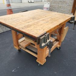 Rolling Work Table 52"x48"