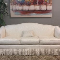 🤍 Palatine Furniture Ivory Traditional Sofa | Made in USA