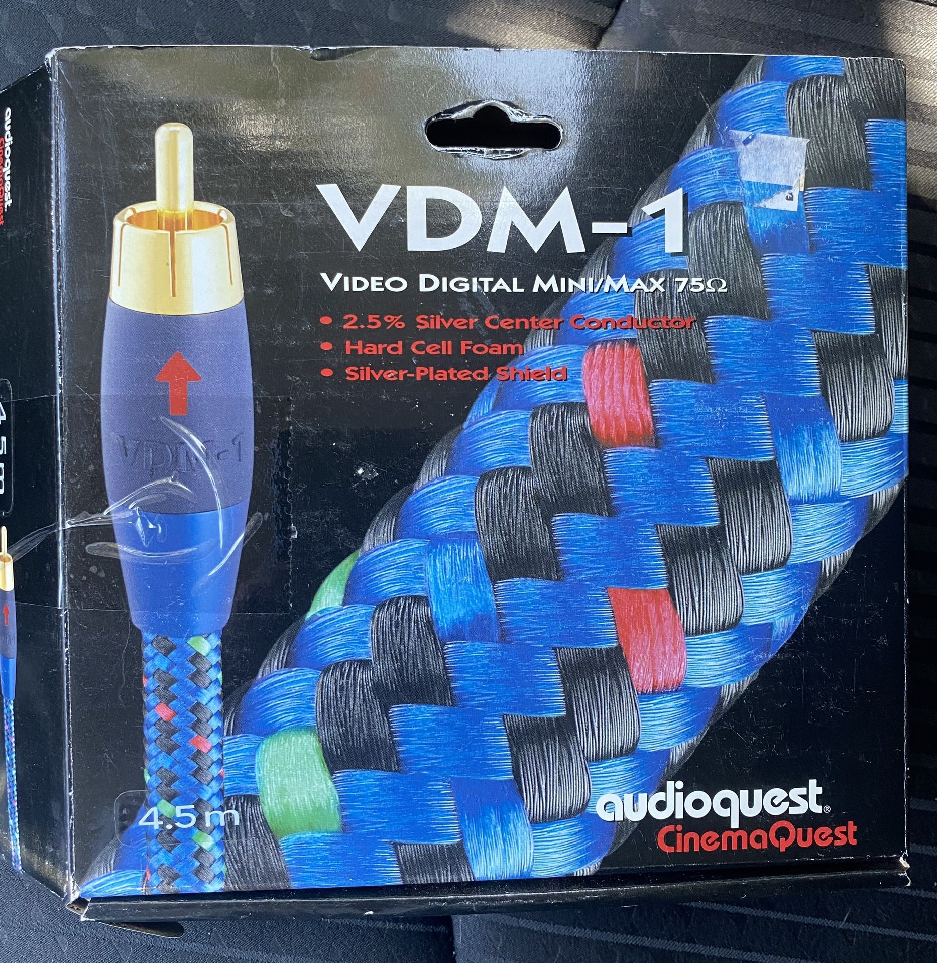 AudioQuest VDM-1 4.5m Video Digital Mini/Max Cable CinemaQuest Silver-plated Audio Quest