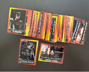 1992 TOPPS BATMAN RETURNS COMPETE SET 88 Cards