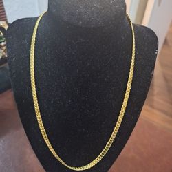 18kl Chapeada De Oro. Gruesa