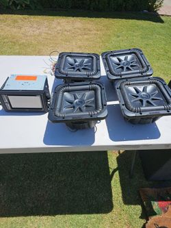 Stereo and 4 8" sub kicker 1 is good