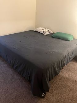 King bed and bed frame