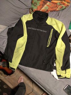 Scorpion Riding Jacket Black and Yellow (XXL)
