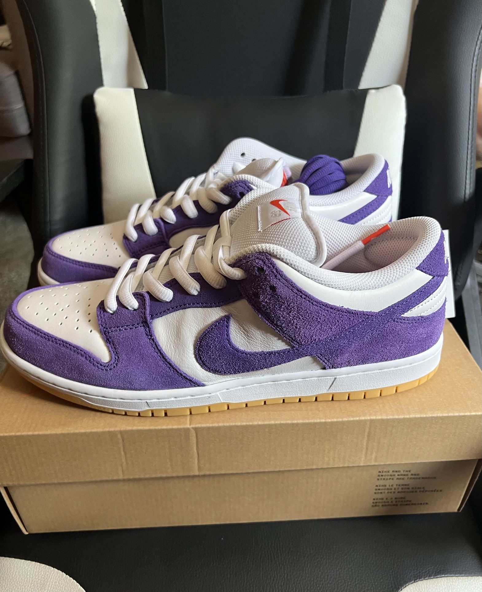 Nike Dunk Low SB Purple Suede