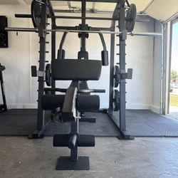 Smith Machine SM2001/FID Adj Bench/Gym Equipment/Fitness/Squat Rack/‼️⭕️WEIGHTS AND BARBELL SOLD INDIVIDUALLY ⭕️‼️FREE  DELIVERY🚚 