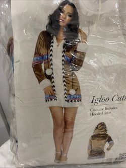 Sexy Eskimo Igloo Cutie Women’s Halloween Costume New 8-10 M