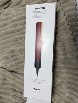 Dyson Airstrait Special Edition Red Velvet and Gold