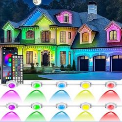 400Ft Permanent Outdoor Lights for House Waterproof, IP67 LED Eave Lights with App/Remote Control, Outdoor Permanent led Lighting for House Roof Decor
