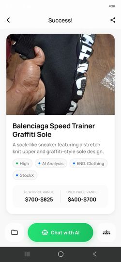 Balenciaga Speed Trainer Graffiti Sole Sneakers