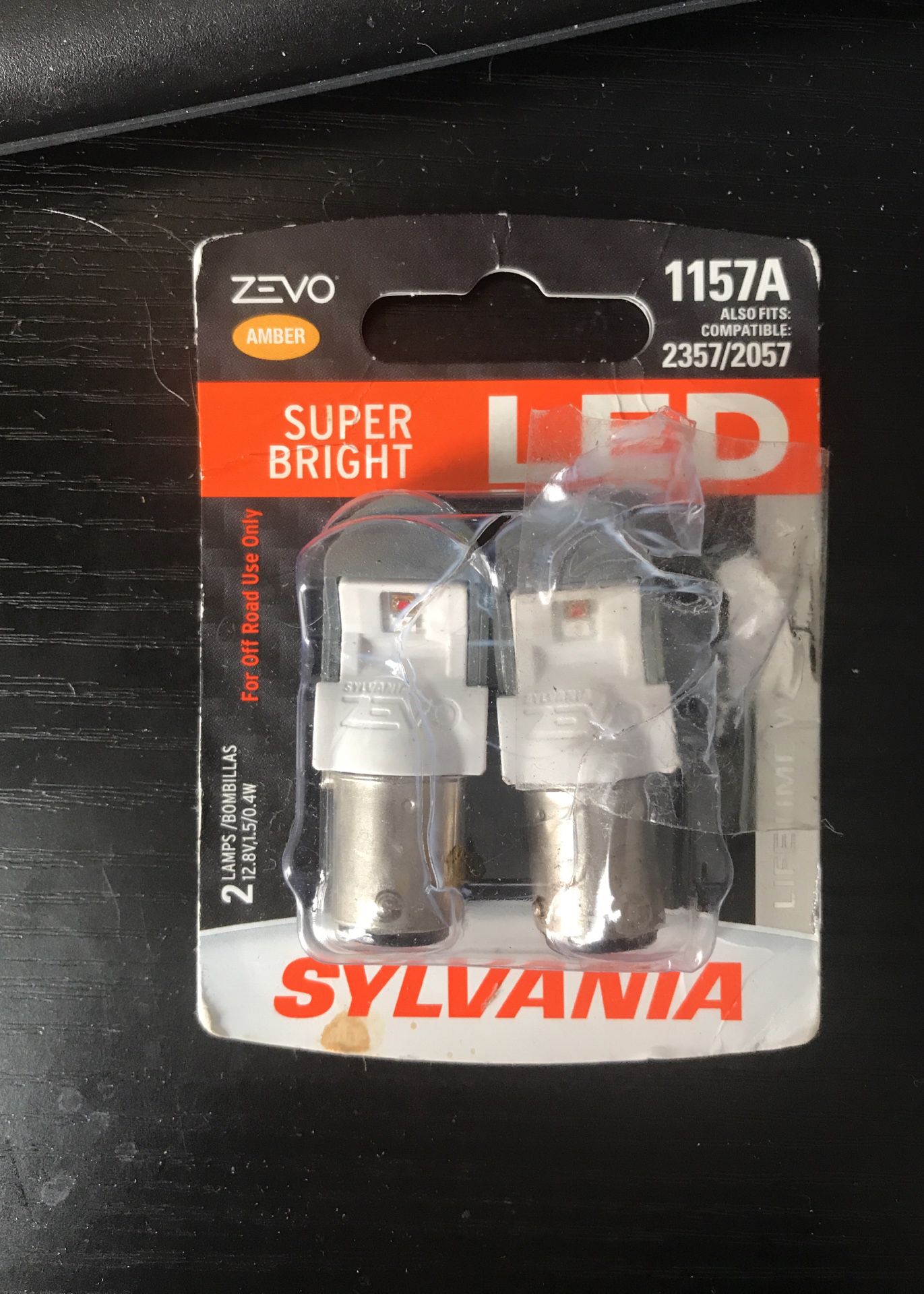 Sylvania- 1157A Zero LED Amber Bulb 2-Pack