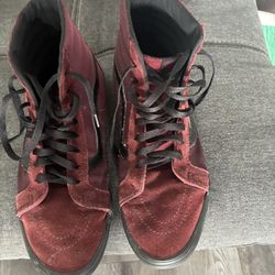 Vans Burgundy Size 10