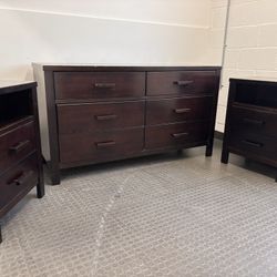 6 Drawer Dresser With Nightstands 