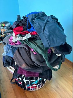 Basket of women’s clothing