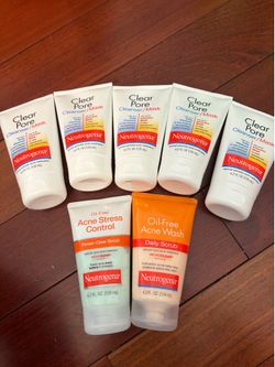 Neutrogena ACNE face wash/scrub $4/each