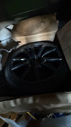 gtr r35 rims nd tire full set