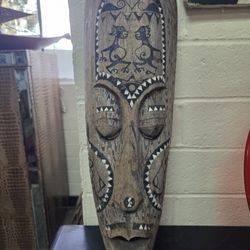 African Wooden Mask 