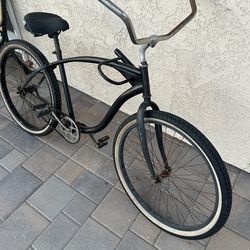 Beach cruiser 26 inch wheels black