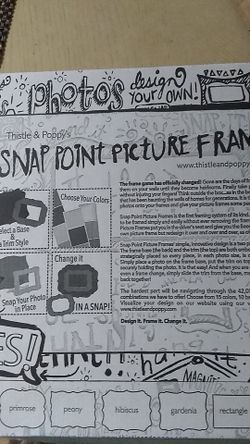 Magnetic picture photo frame