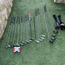 Golf Clubs Lot of 18 Clubs