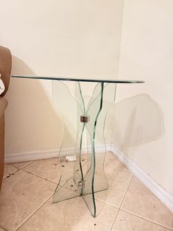 Solid Glass Table