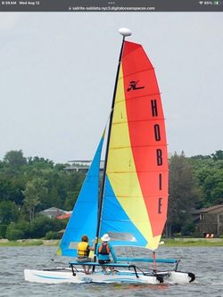 Hobie Getaway 17’ Catamaran Sailboat Ready for Fun !  Ex. Cond.