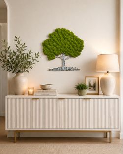 Real Preserved Moss Tree Wall Décor