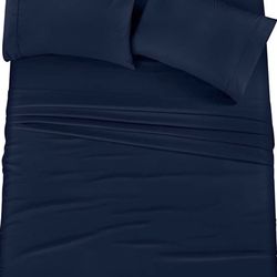 Queen Bed Sheets Set - 4 Piece
