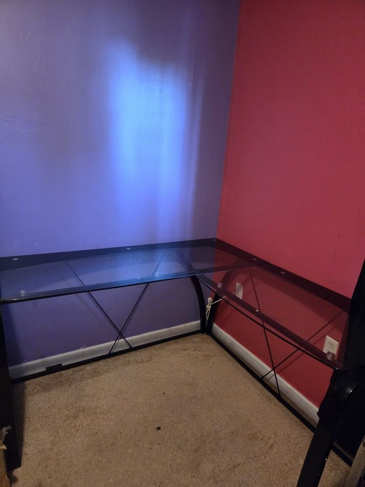 Black Computer Desk(glass)