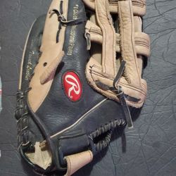 Rawlings Player Preferred 13.5" Softball Baseball Glove LHT RSG1W Black/Tan 