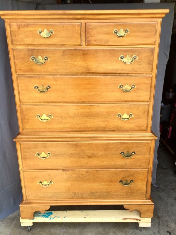 Ethan Allen Circa. 1776 Chest on Chest of Drawers
