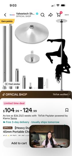Exotic dancer pole