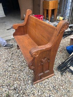 Wood bench