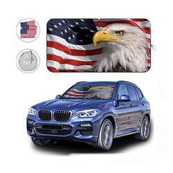 American Eagle Flag Front Windshield 