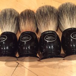 6——-MENS ART OF SHAVING BRUSHES EXCELLLENT CONDITION 