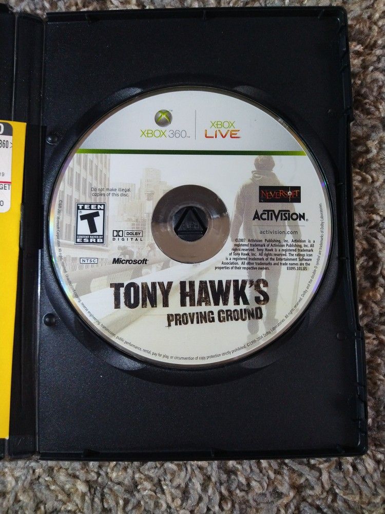 Tony Hawks Proving Ground Xbox 360