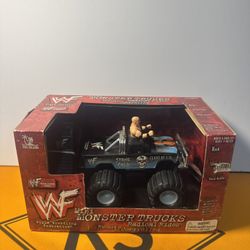 WWF Stone Cold  Steve Austin Remote Control Mini Monster Truck WWE Radical Rides