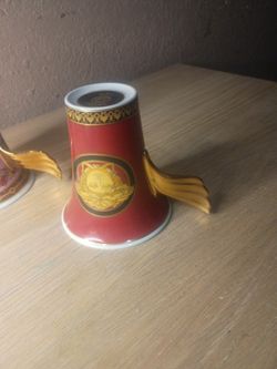 Rosen thal Versace red Medusa tea cup