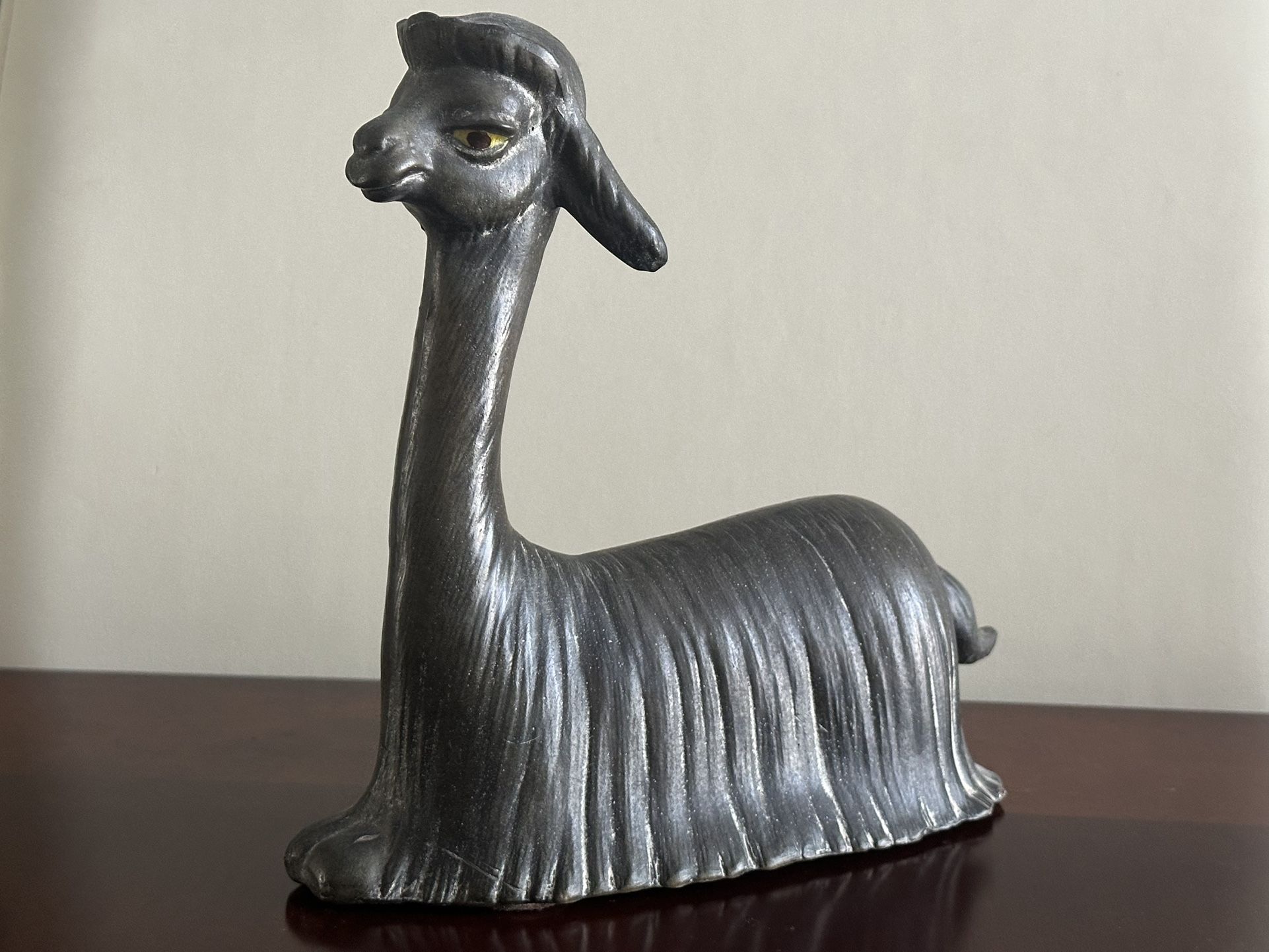 Signed Anthony Freeman McFarlin Art Pottery Sculpture of a Llama