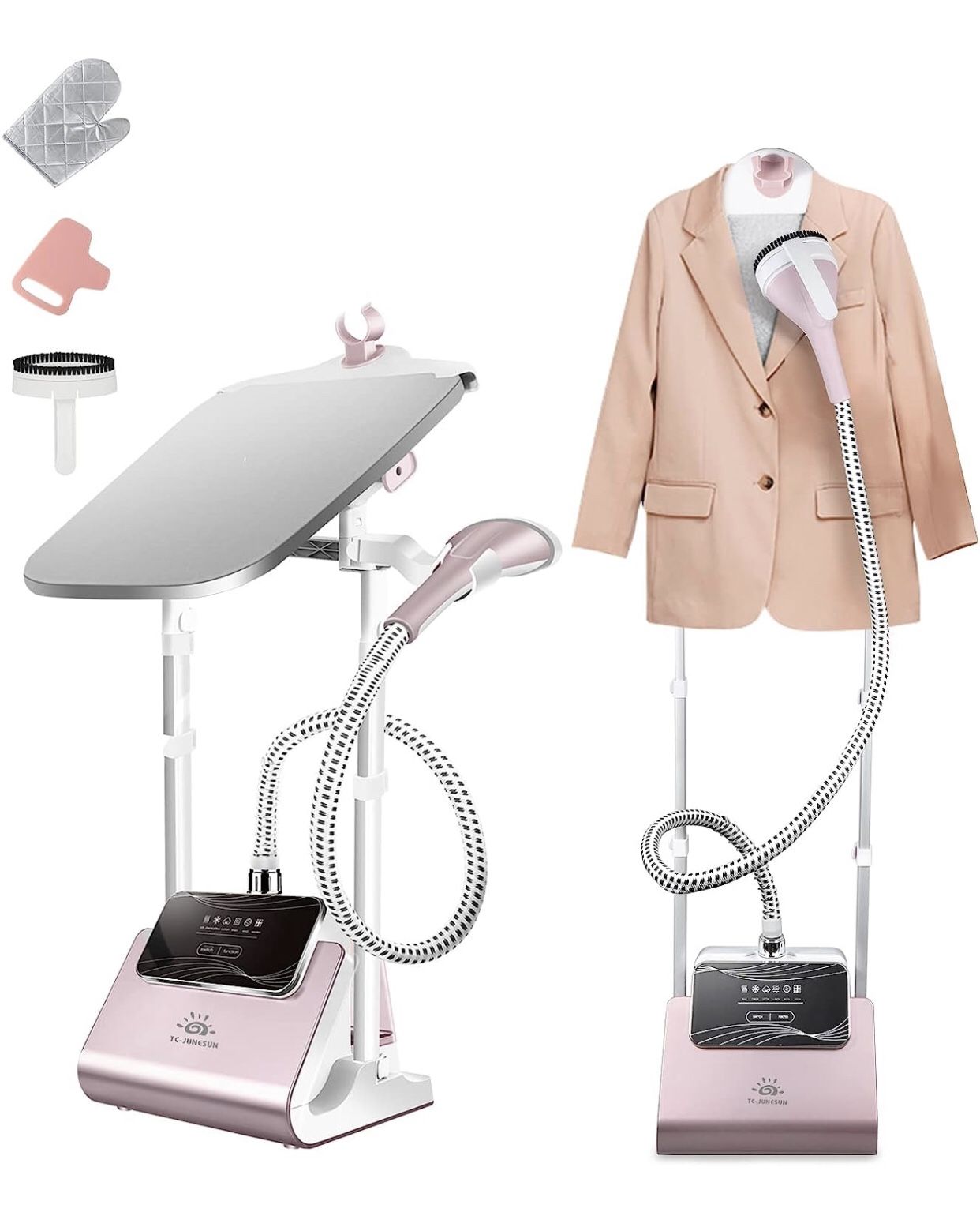 NEW! Steamer for Clothes Standing, Full Size Powerful Upright Steamer with Adjustable Ironing Board