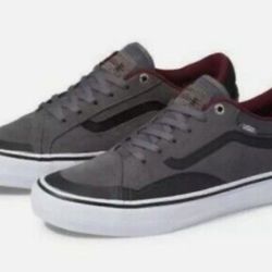 VANS TNT BURGUNDY GREY 11 MENS