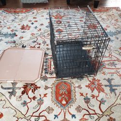 Small Dog Crate And Wee Wee Pad Holder