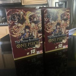 Set Of 2 One Piece The Three Brothers Ultra Starter Deck ST 13