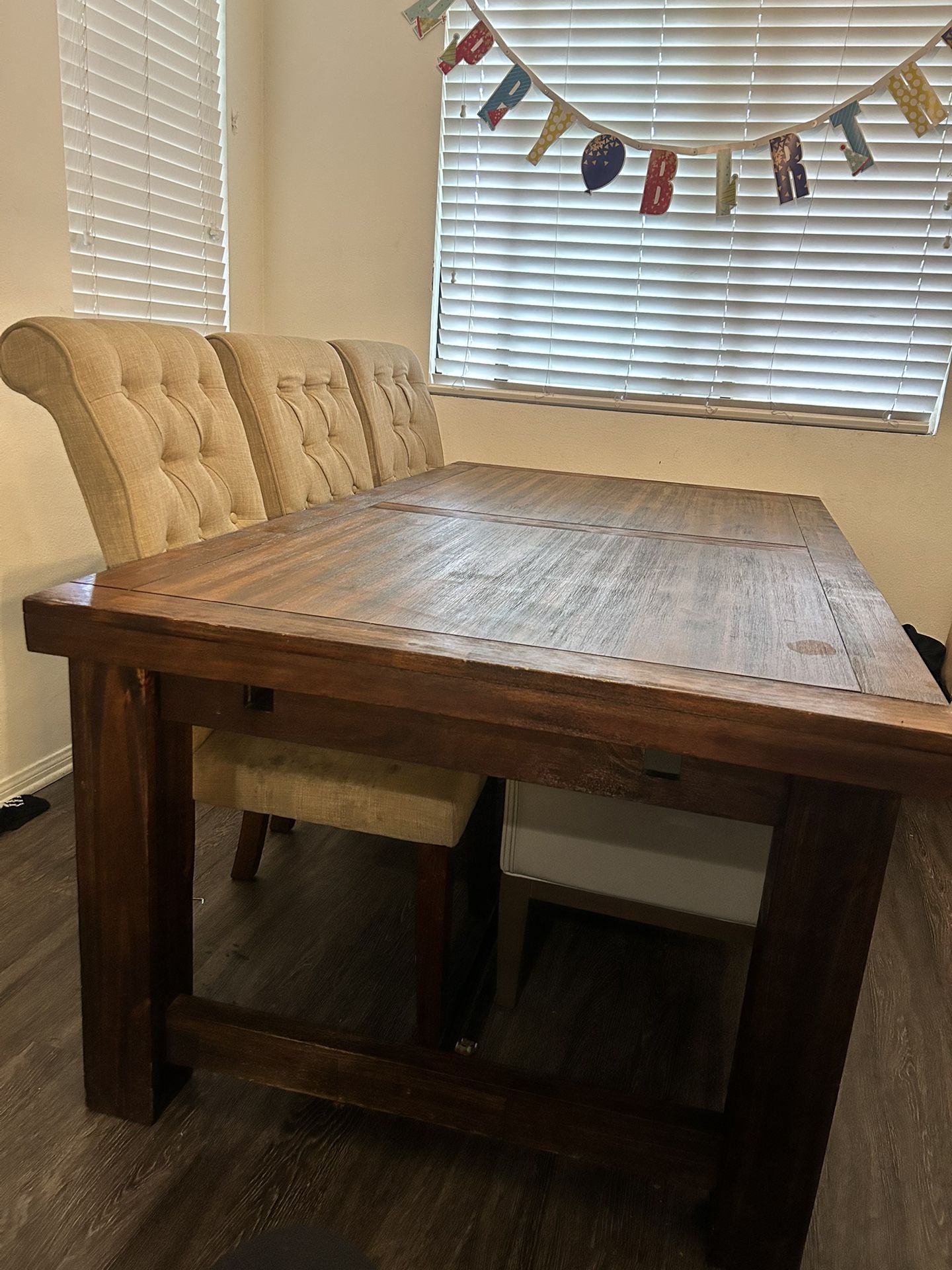 Brown Dining Wood Table